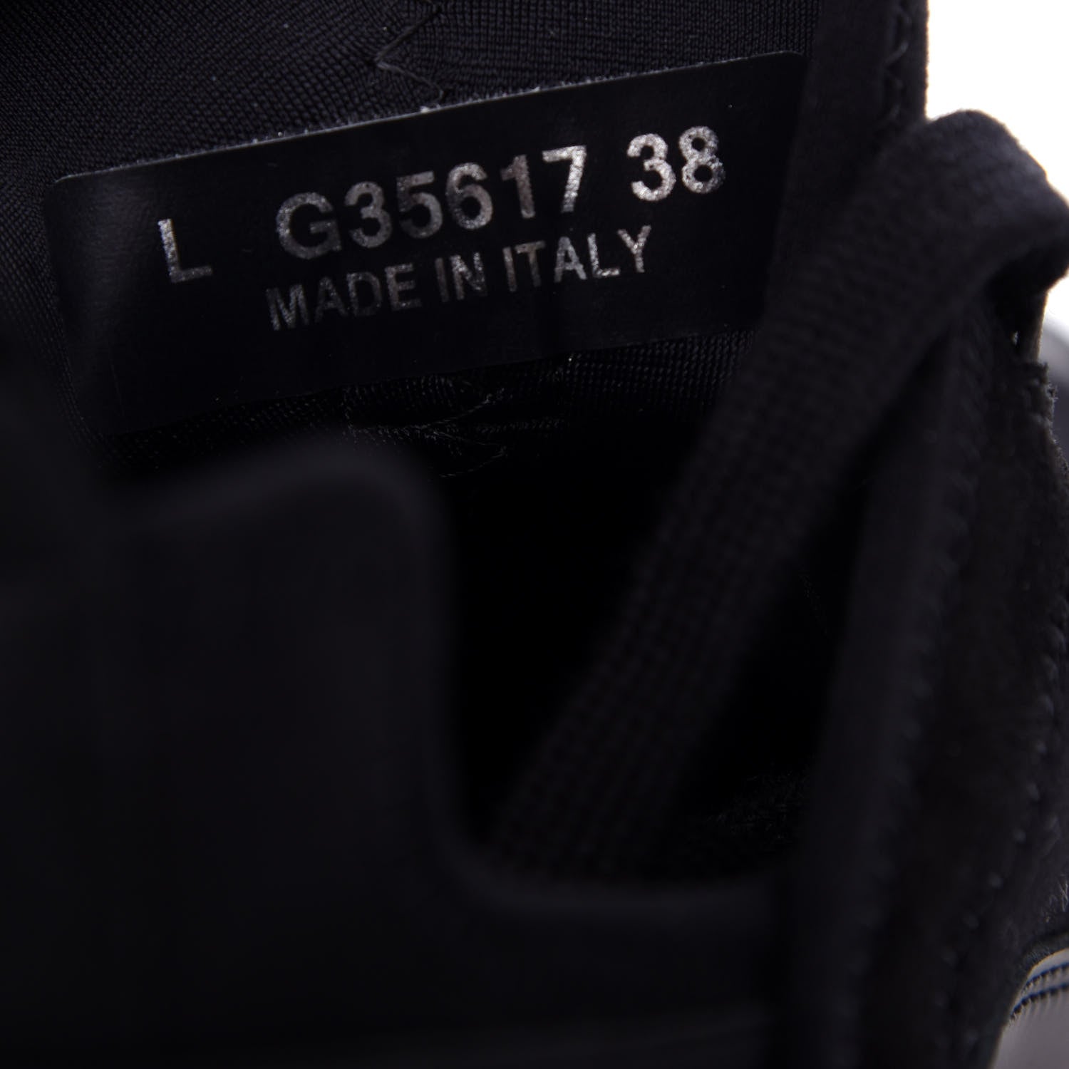 Chanel Velvet Calfskin Mixed Fibers CC Sneakers 38 Black 10 of 11