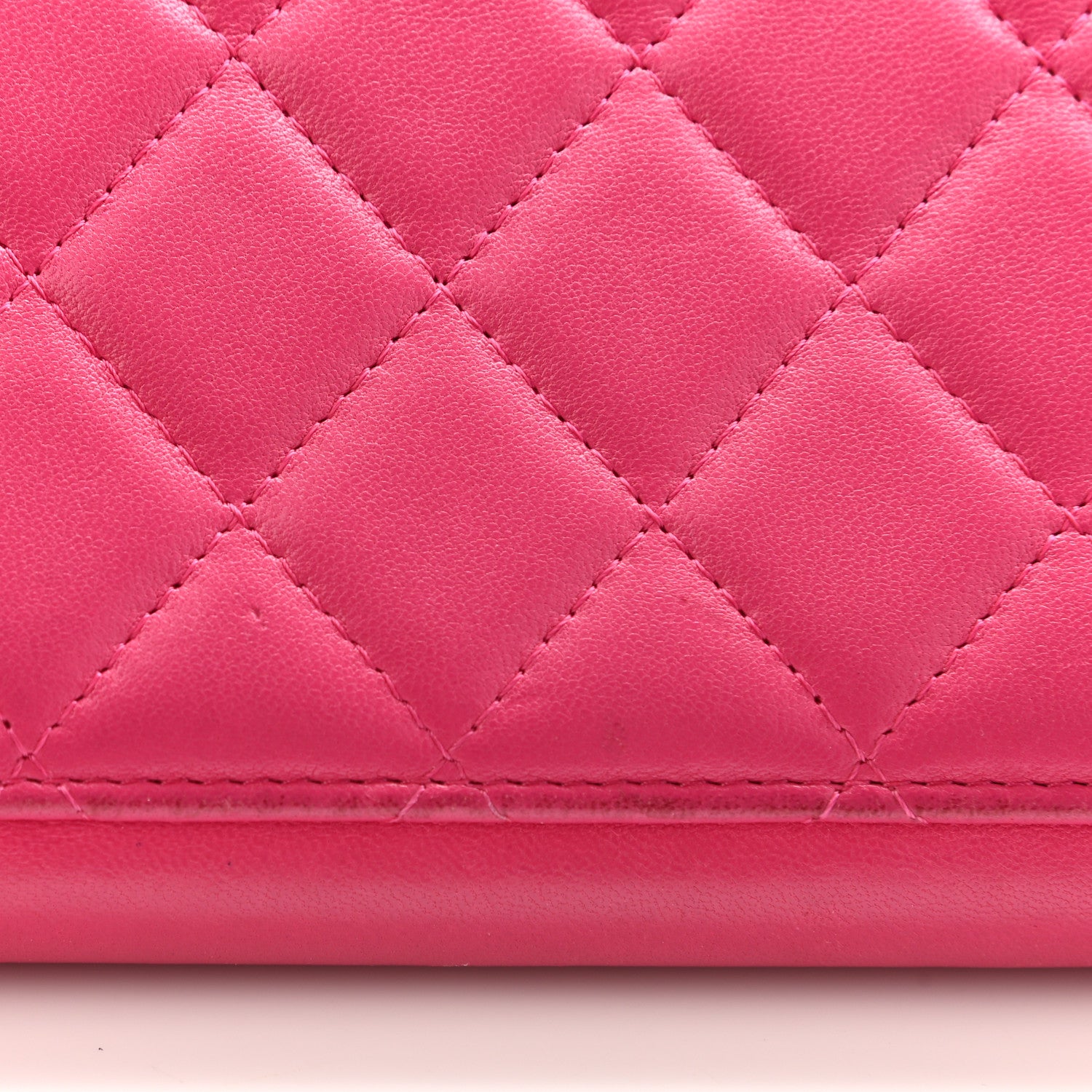 Chanel Lambskin Quilted Travel Case Pink 24 of 25