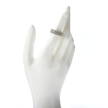 Tiffany Platinum Diamond Jazz Three-Row Band Ring 49 4.75 2 of 4