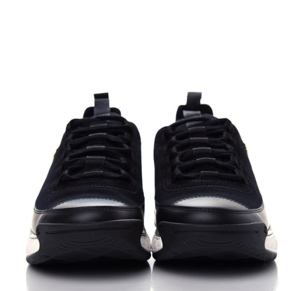 Chanel Velvet Calfskin Mixed Fibers CC Sneakers 39 Black 2 of 11
