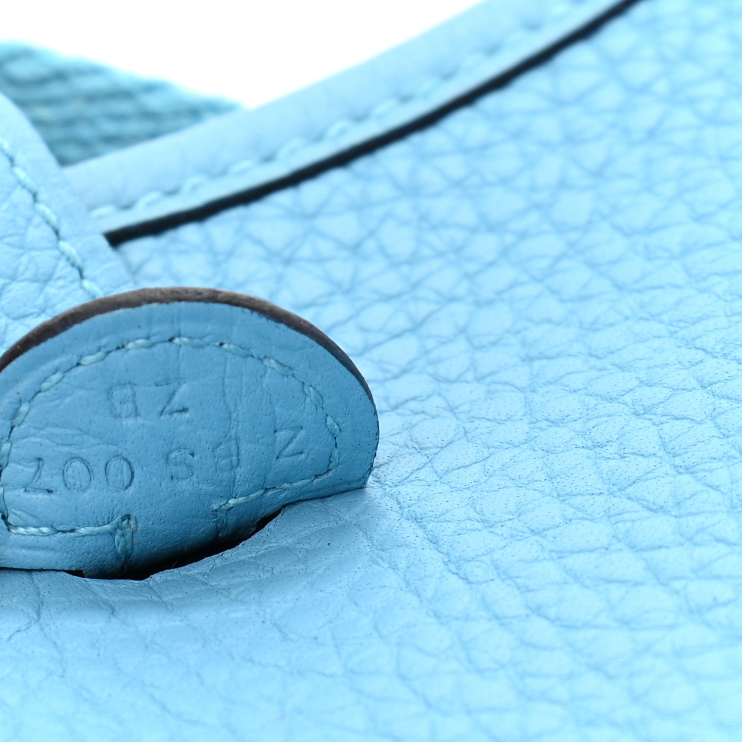 Hermes Taurillon Clemence Evelyne TPM Bleu Du Nord 6 of 10