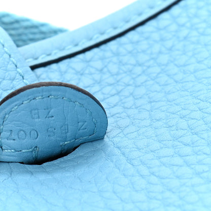 Hermes Taurillon Clemence Evelyne TPM Bleu Du Nord 6 of 10