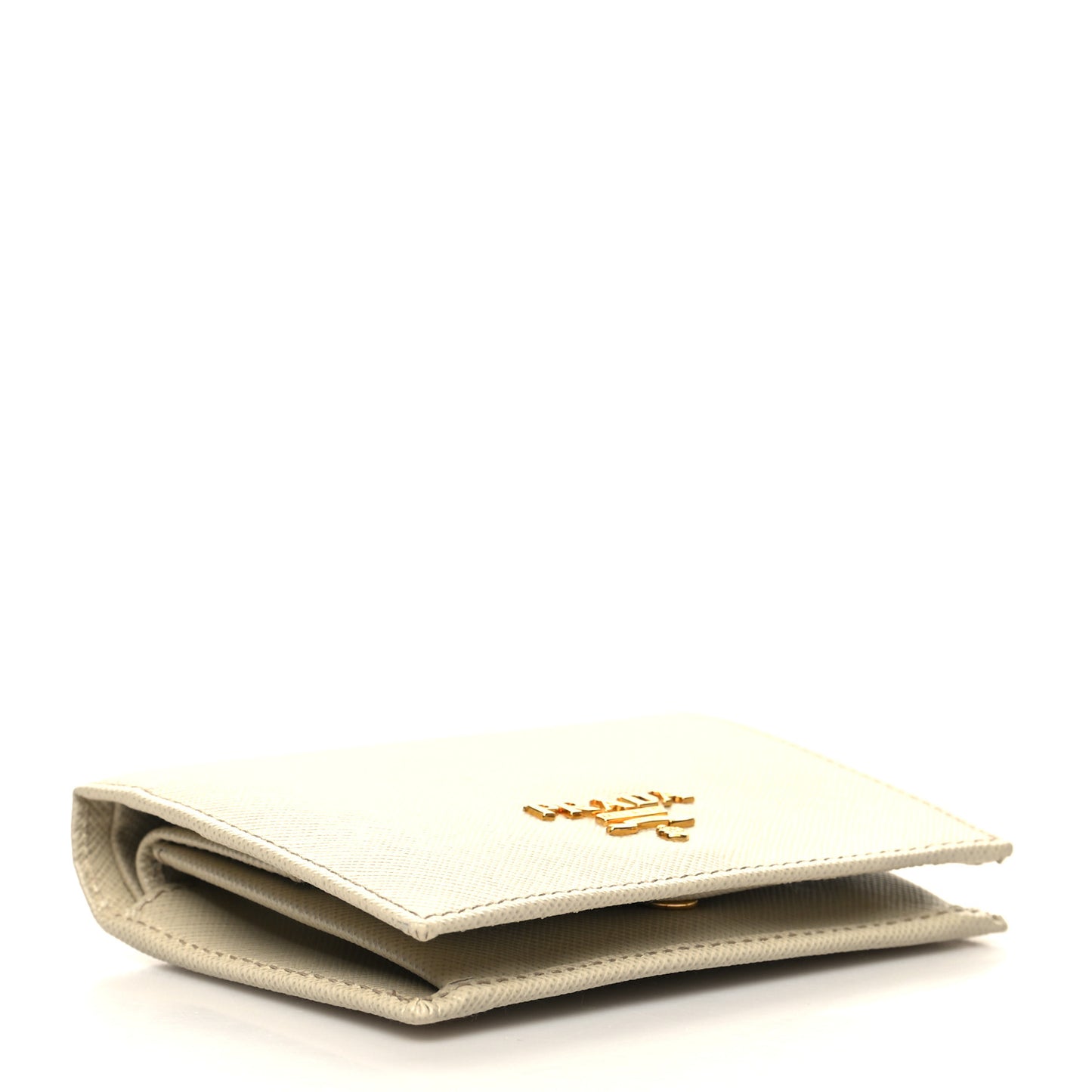 Saffiano Metal Bi-Fold Wallet Cera