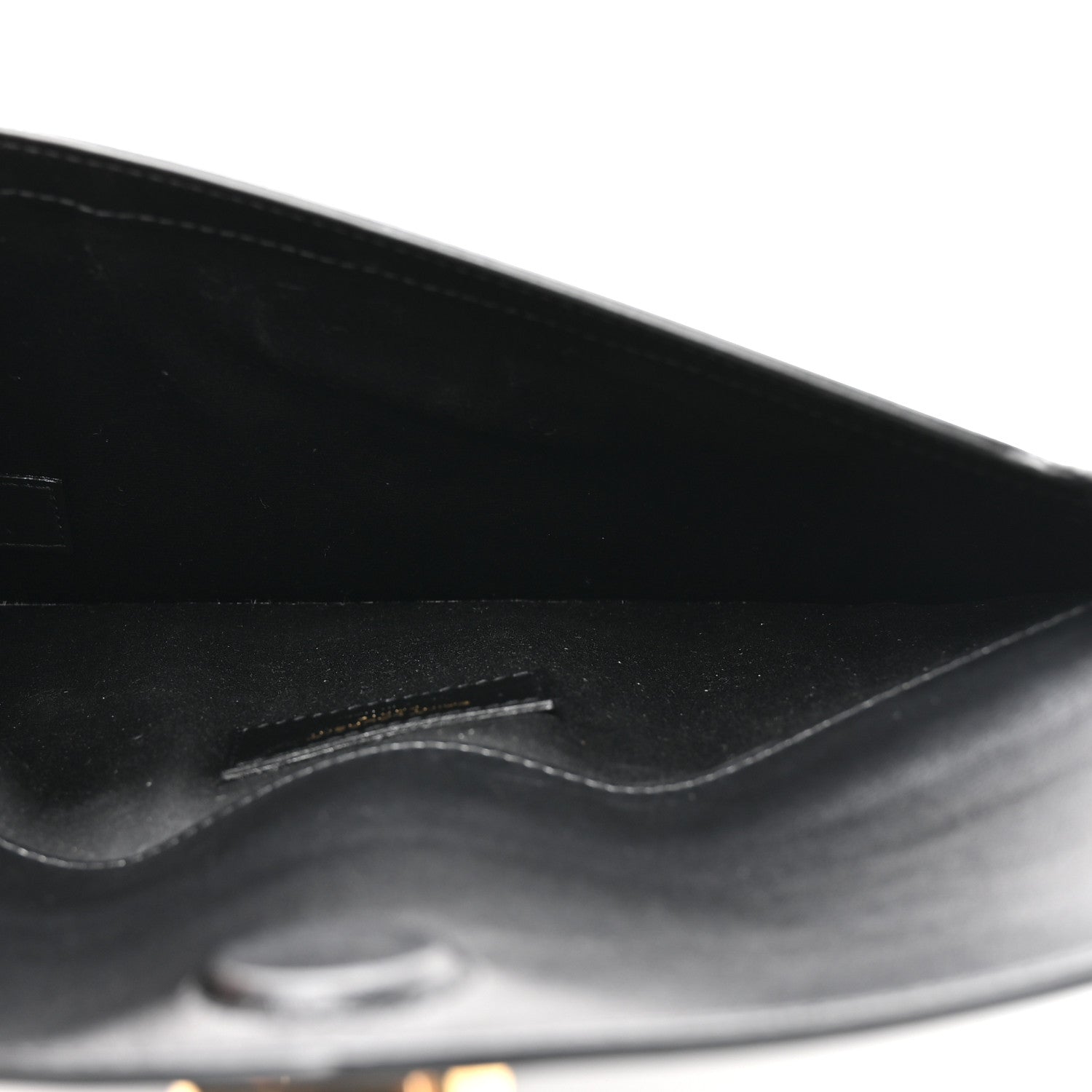 Saint Laurent Patent Calfskin Monogram Uptown Clutch Black 5 of 8