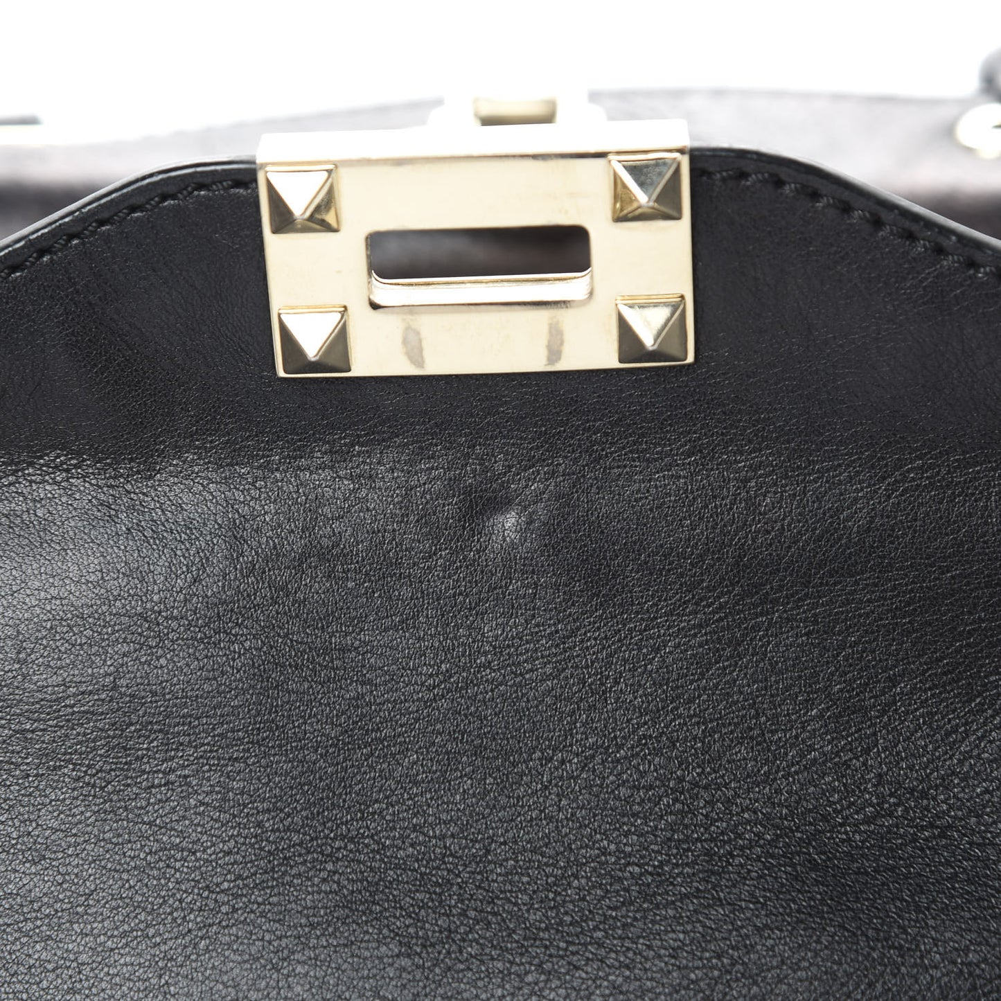 Vitello Small Rockstud Tote Black