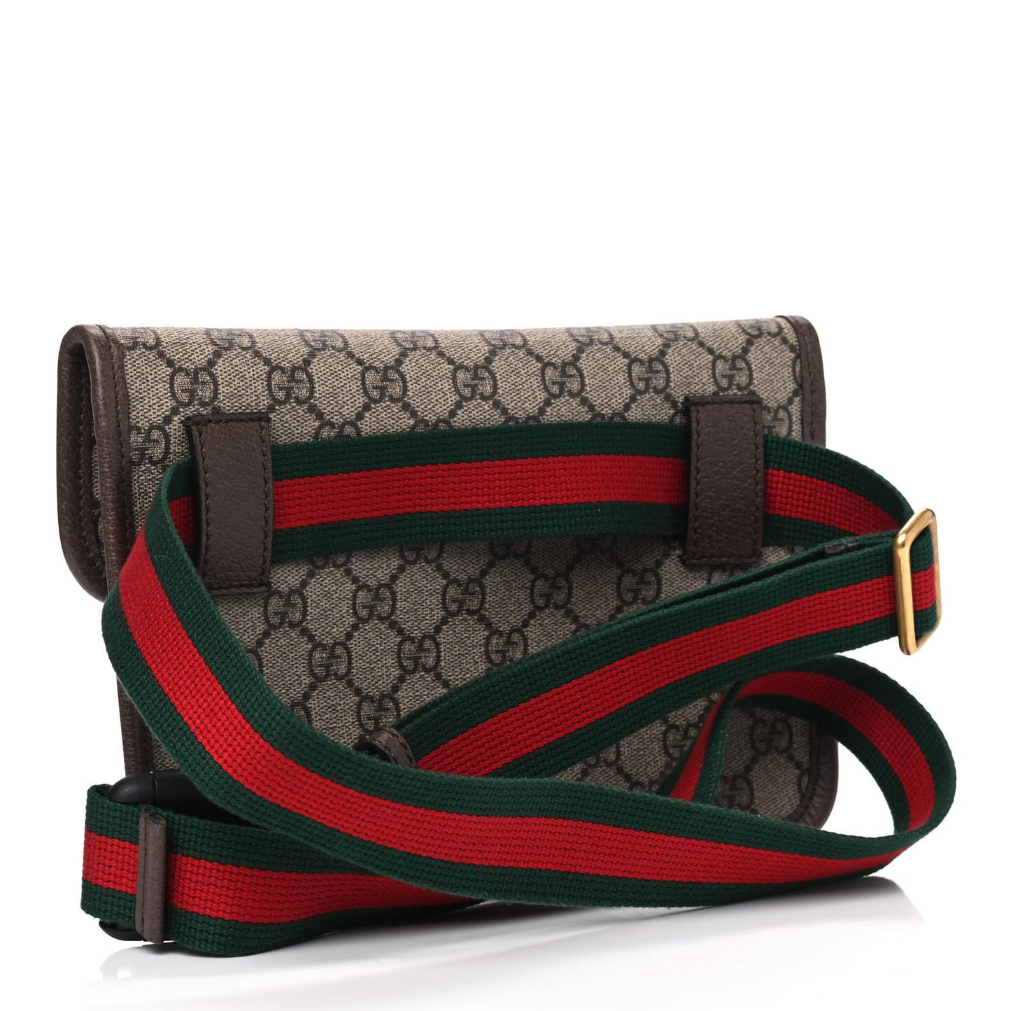 GG Supreme Monogram Neo Vintage Web Belt Bag Brown