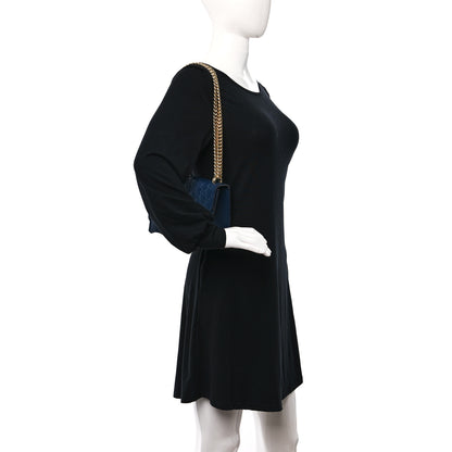 Gucci Guccissima Small Padlock Shoulder Bag Blue Agata 2 of 9