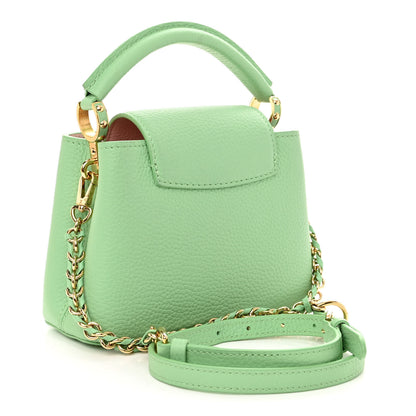 Louis Vuitton Taurillon Mini Capucines Vert Pomme 3 of 9