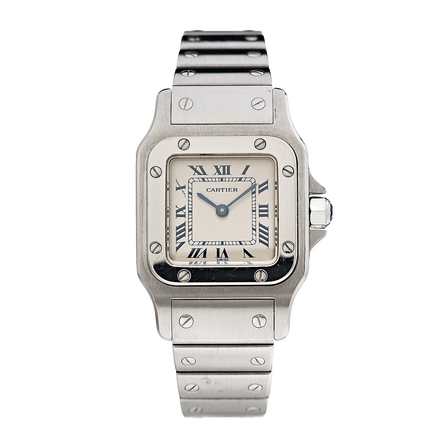 Stainless Steel 24mm Santos de Galbee Quartz Watch