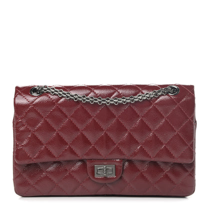 Chanel Patent Caviar Quilted 2.55 Reissue 226 Flap Red 1 of 9