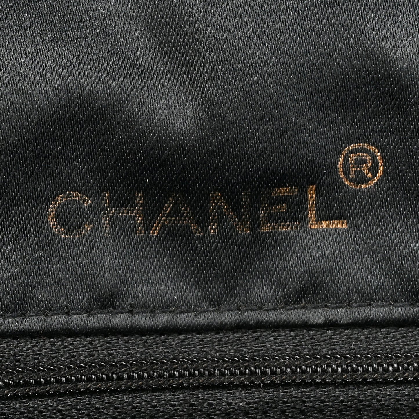 Satin Quilted Mini Square Flap Black