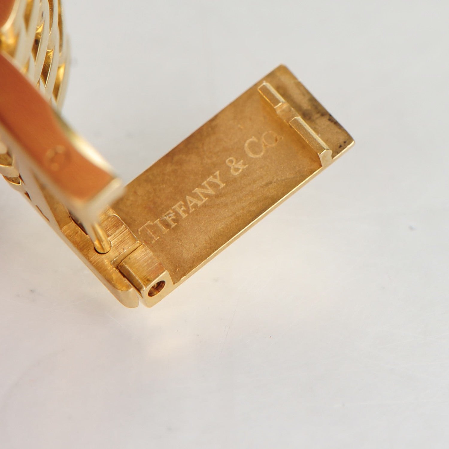 Tiffany 18K Yellow Gold Diamond Bezel 25mm Quartz Watch 7 of 9