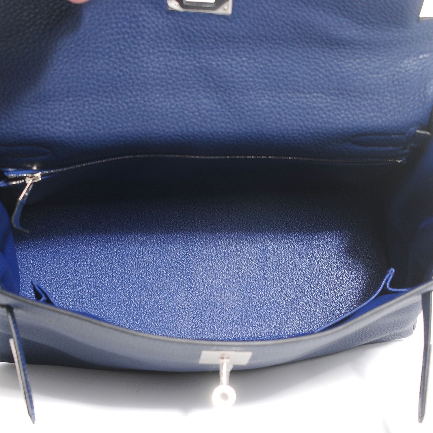 Hermes Togo Kelly Retourne 32 Bleu Saphir 8 of 23