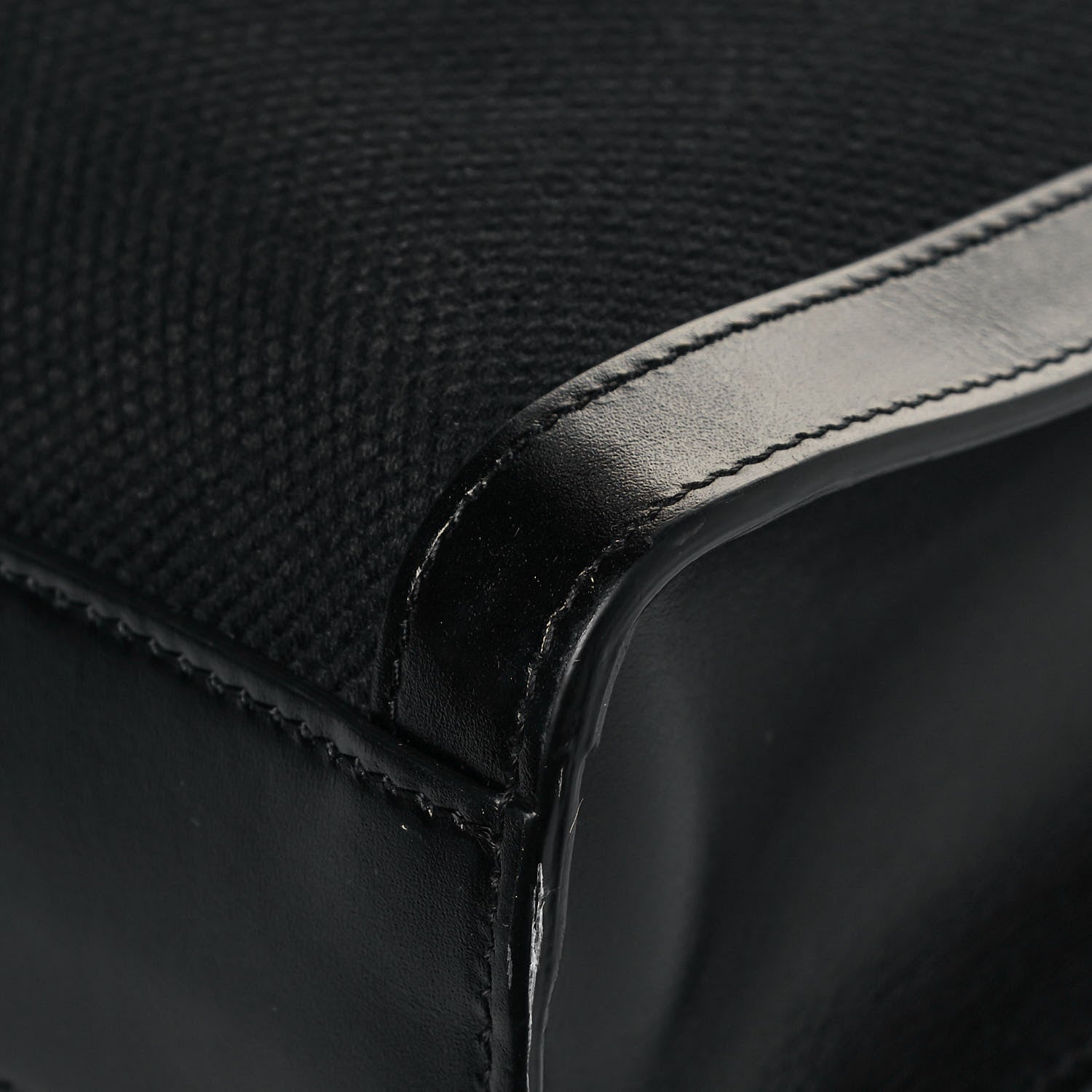 Celine Canvas Calfskin Small Vertical Cabas Black 13 of 13