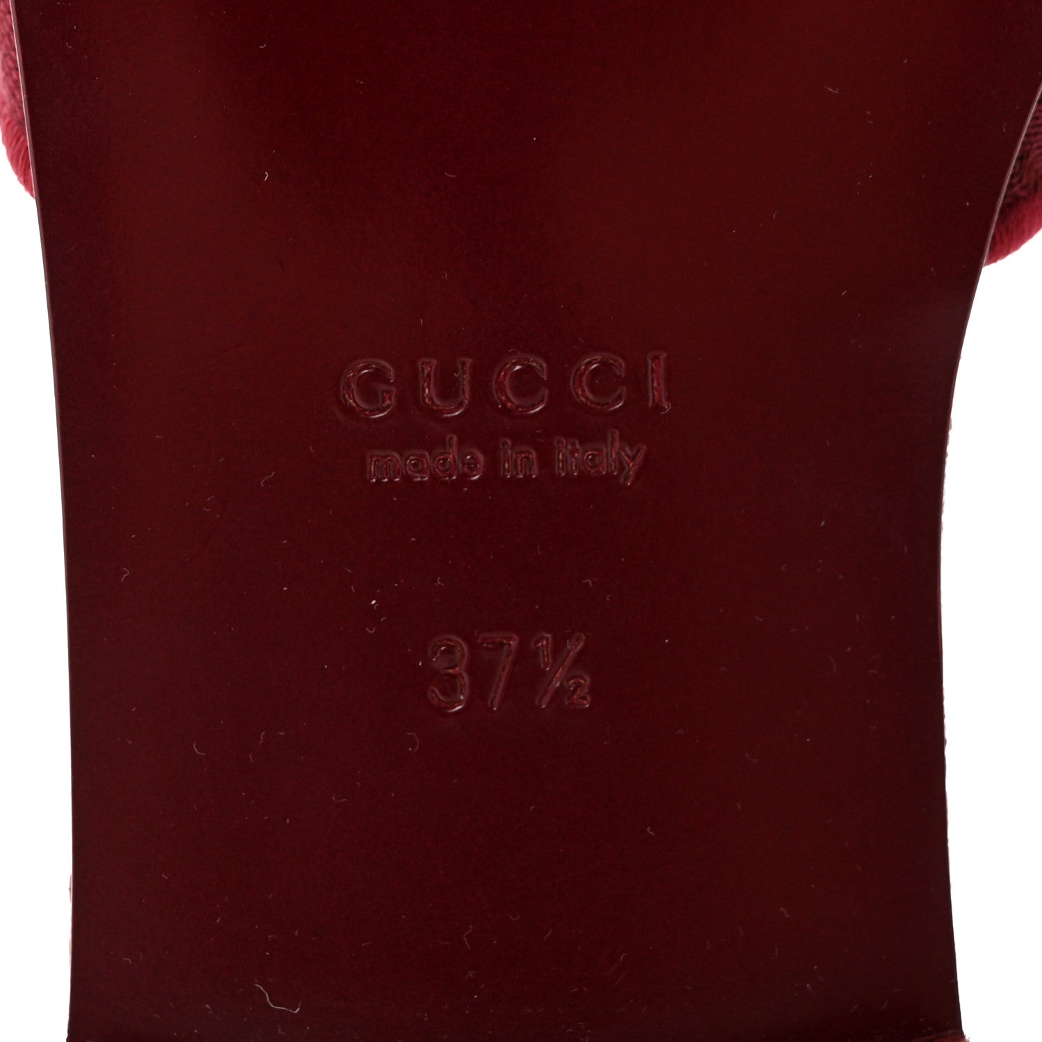 Gucci GG Canvas Interlocking G Cut Out Slide Sandals 37.5 Rosso Ancora 7 of 9