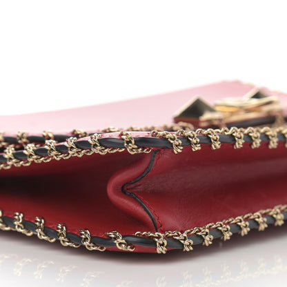 Valentino Garavani Vitello Groumette Small Rockstud Demilune Shoulder Bag Rosso Valentino 8 of 13