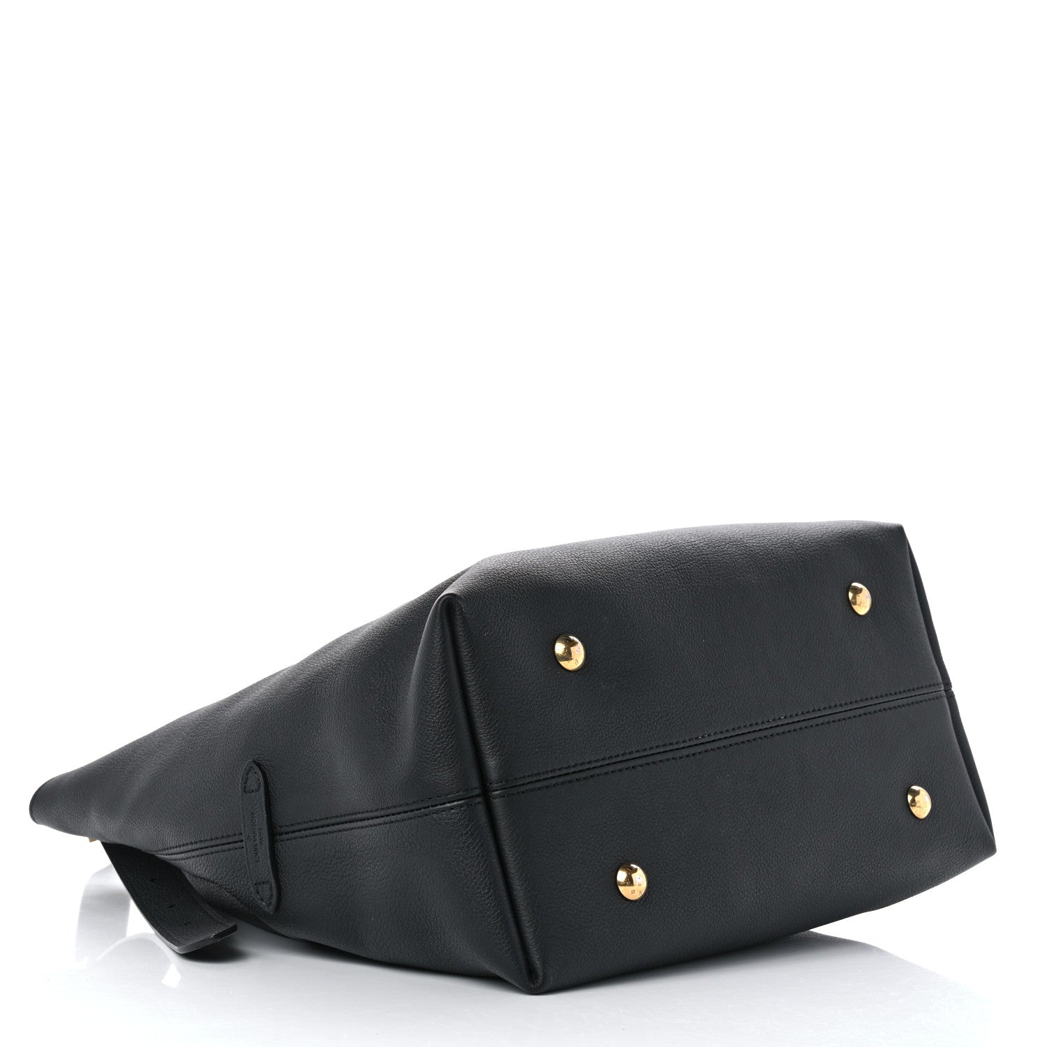 Louis Vuitton Grained Calfskin Low Key Hobo MM Black 5 of 11