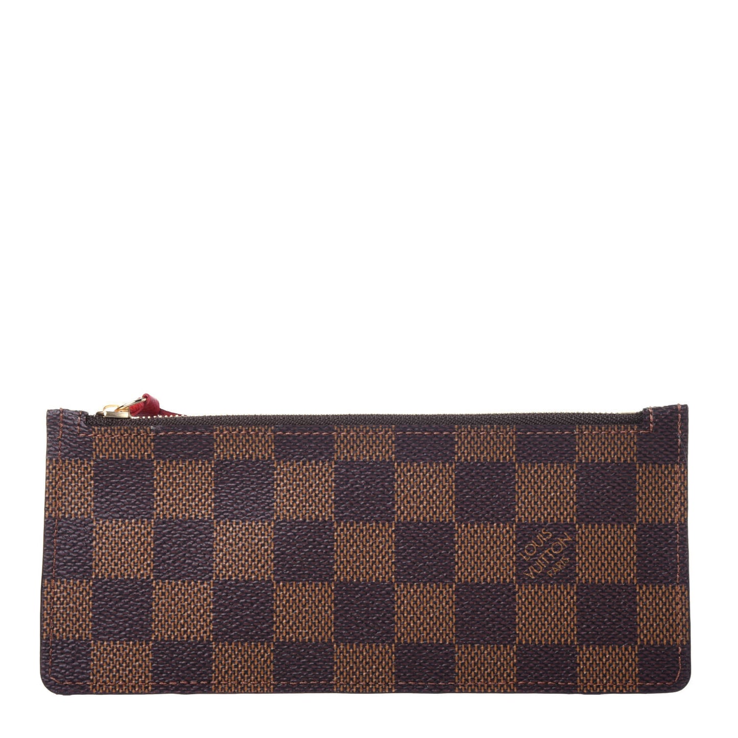 Damier Ebene Josephine Wallet Red