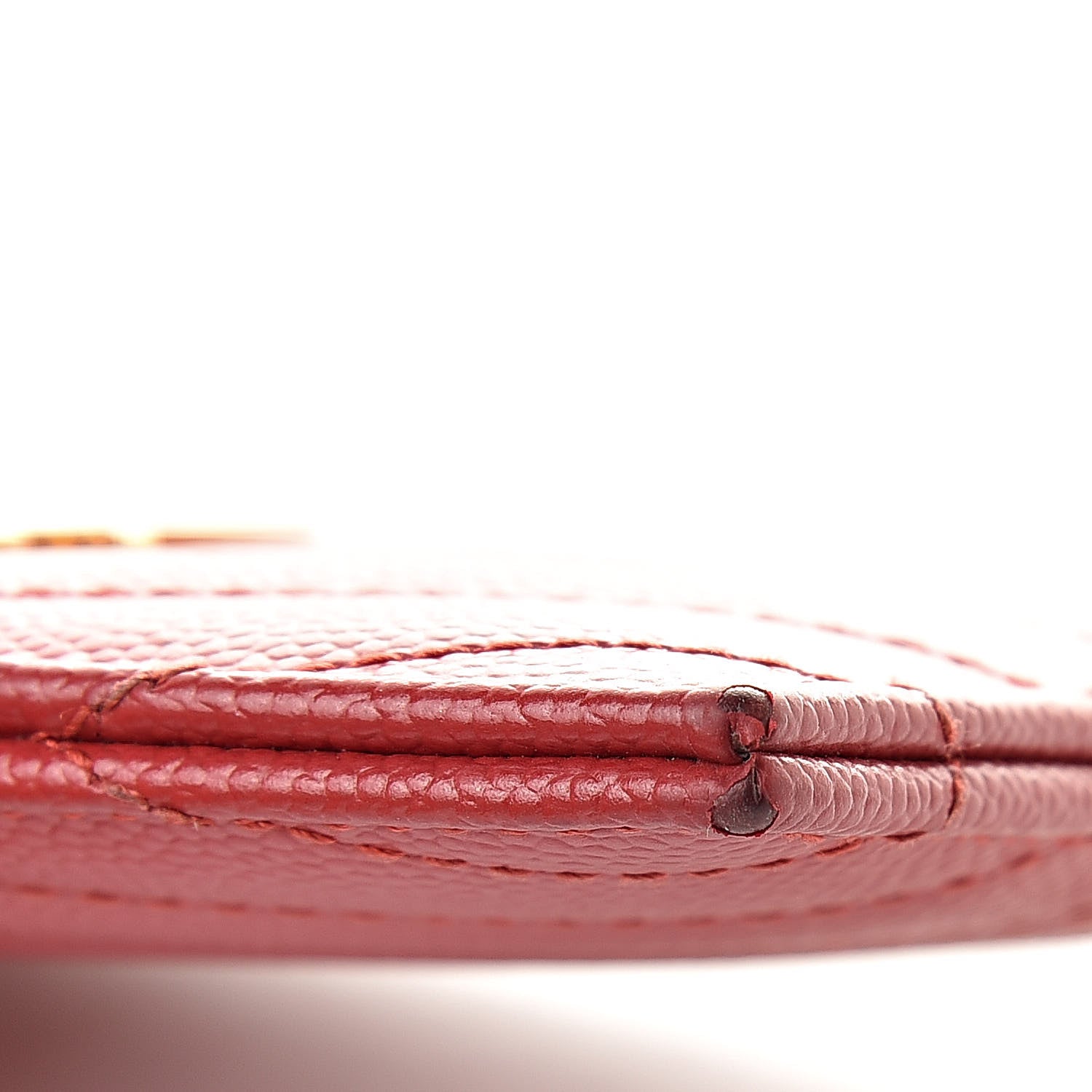 Saint Laurent Grain De Poudre Matelasse Chevron Monogram Credit Card Case New Red 10 of 12