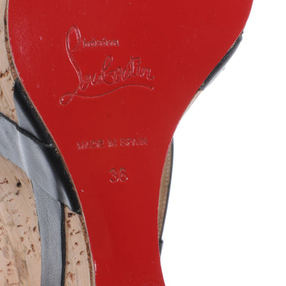Christian Louboutin Miss Cristo 140 Cork Wedges 36 5 of 6
