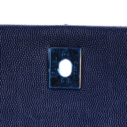 Chanel Caviar Quilted Medium Coco Handle Flap Navy 6 of 8