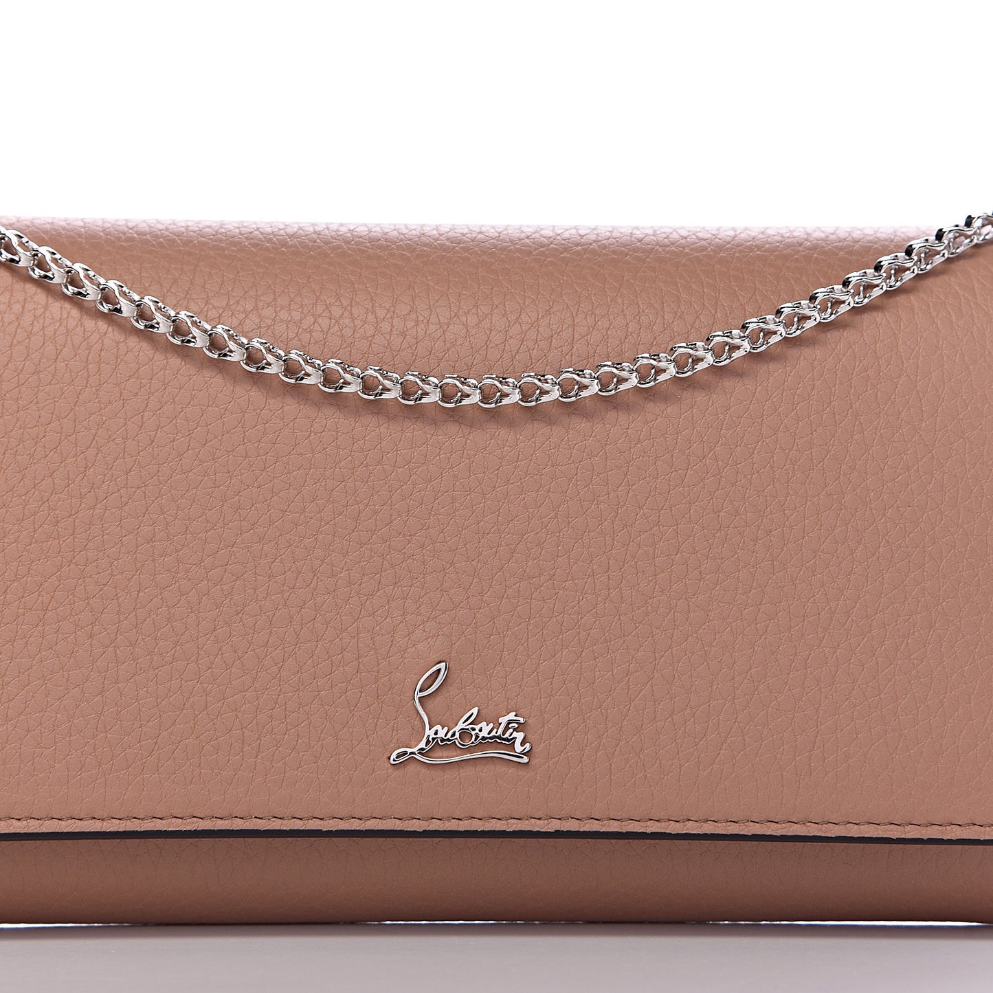 Calfskin Boudoir Chain Wallet Nude