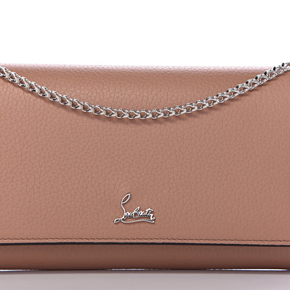Christian Louboutin Calfskin Boudoir Chain Wallet Nude 9 of 10