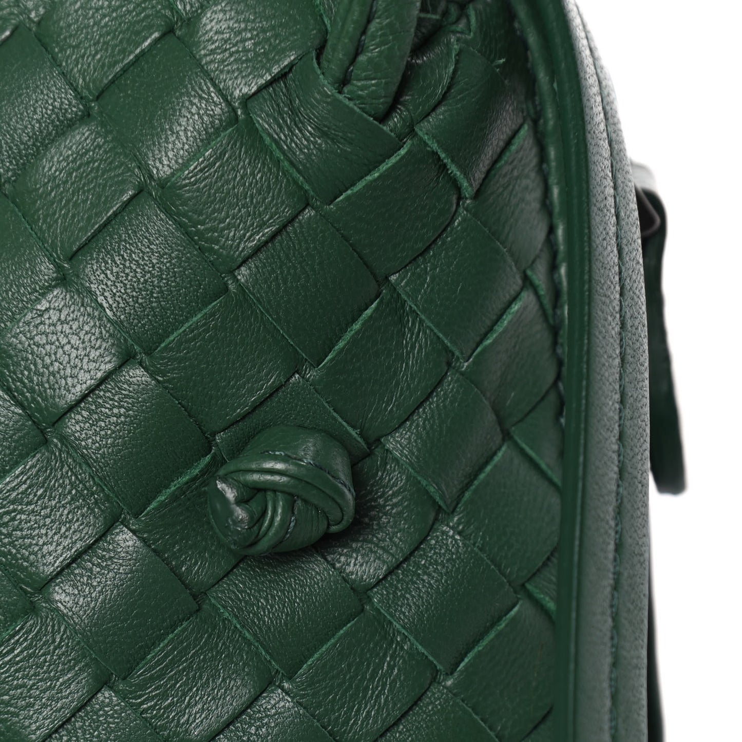 Nappa Intrecciato Nodini Crossbody Messenger Menthe