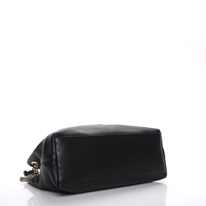 Gucci Pebbled Calfskin Medium Soho Chain Shoulder Bag Black 4 of 7