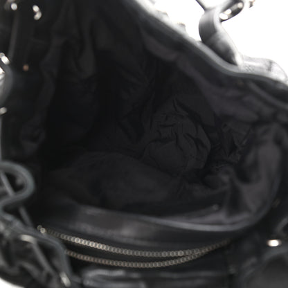 Alexander Wang Lambskin Mini Marti Backpack Washed Black Rhodium Hardware 4 of 15