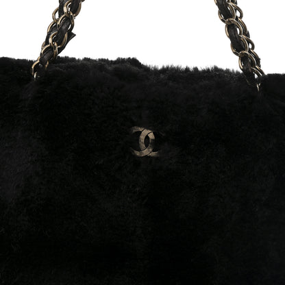 Chanel Orylag Rabbit Fur CC Tote Black 8 of 10