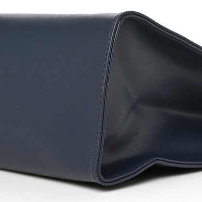 Telfar Vegan Leather Medium Shopping Bag Navy 8 of 8