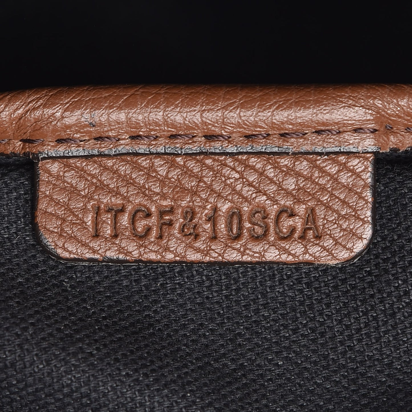 Grainy Calfskin House Check Medium Banner Tote Tan