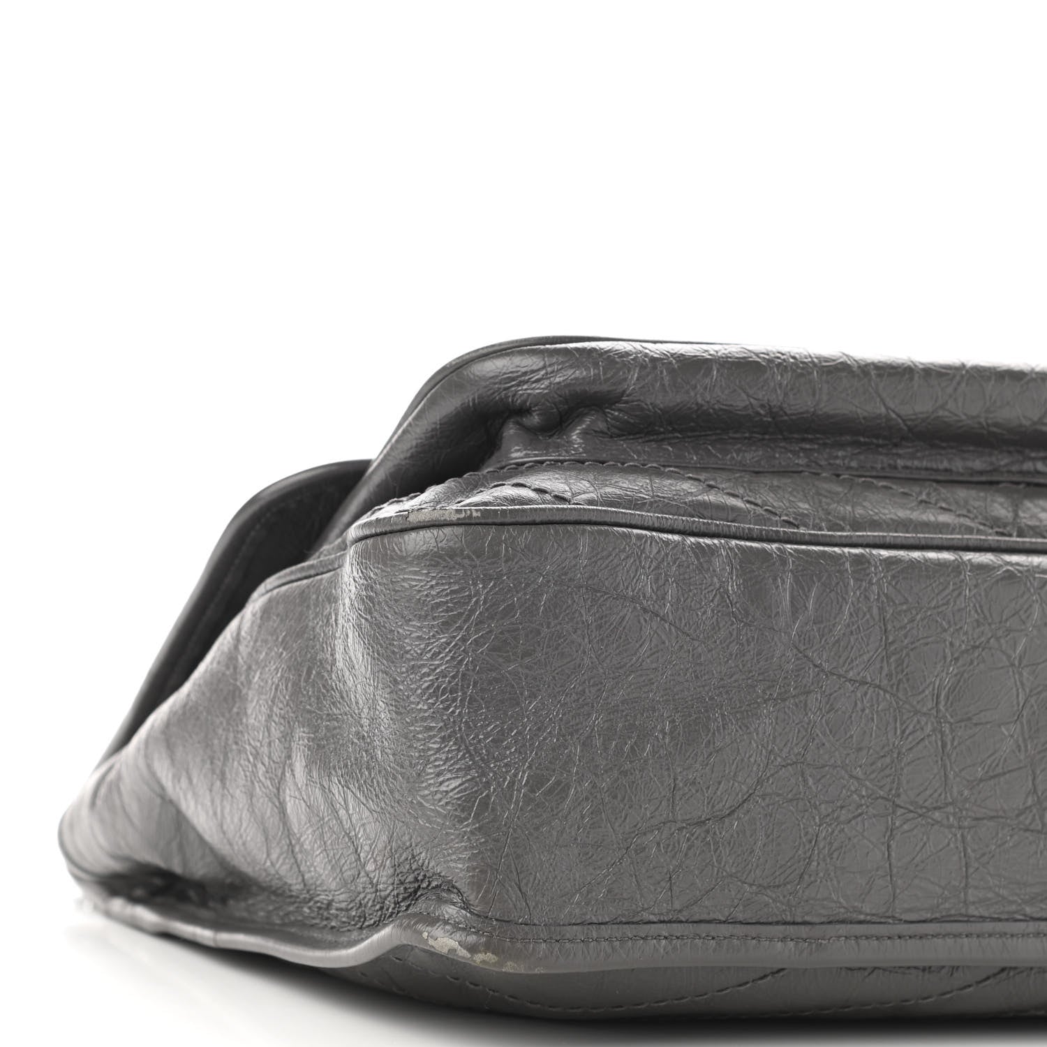 Saint Laurent Crinkled Calfskin Matelasse Monogram Large Niki Chain Satchel Storm 10 of 11