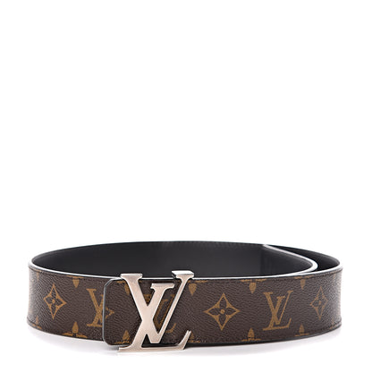 Louis Vuitton Calfskin Monogram 40mm LV Initiales Reversible Belt 80 32 Black 1 of 6