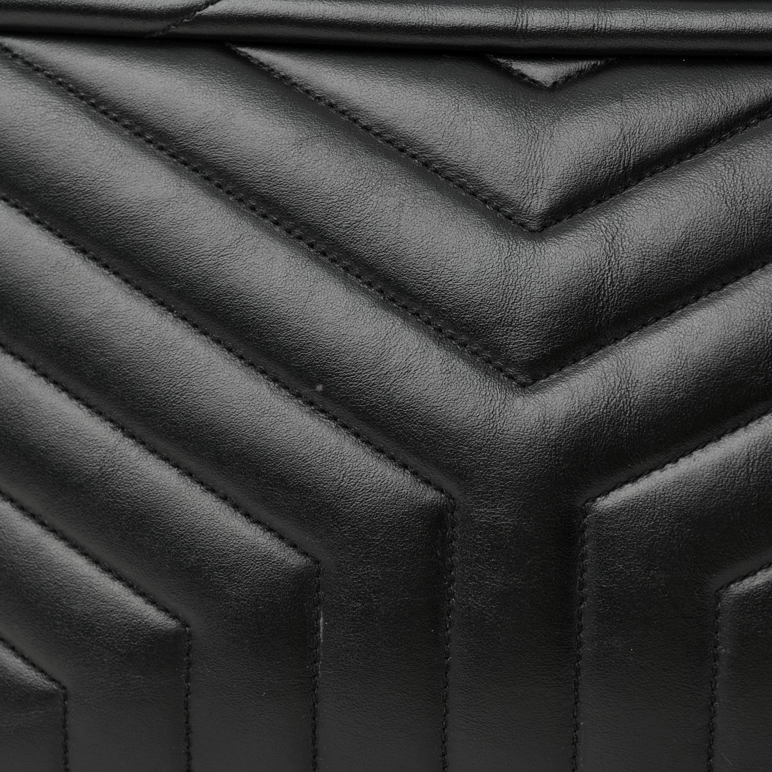 Saint Laurent Calfskin Y Quilted Monogram Medium Loulou Chain Satchel Black 13 of 15
