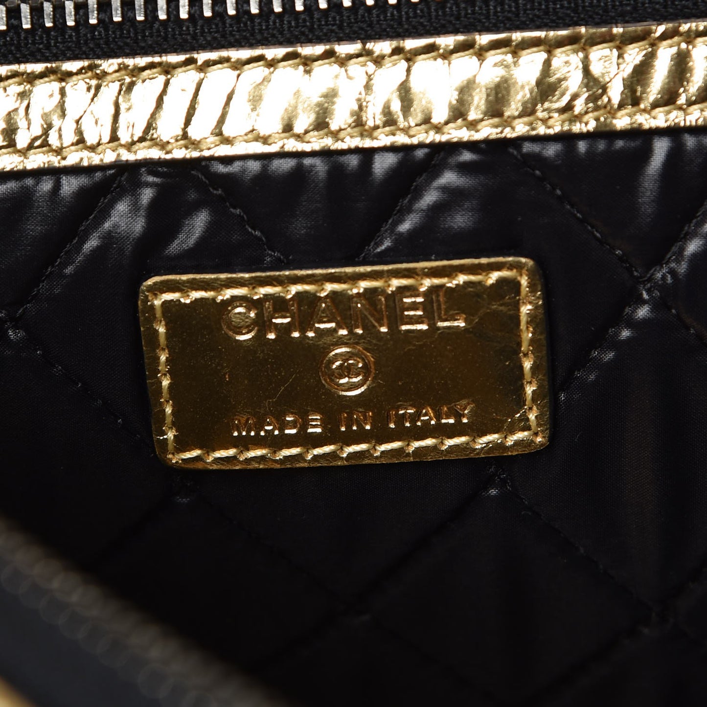 Metallic Lambskin Medium Je Ne Suis Pas En Solde Pouch Clutch Gold
