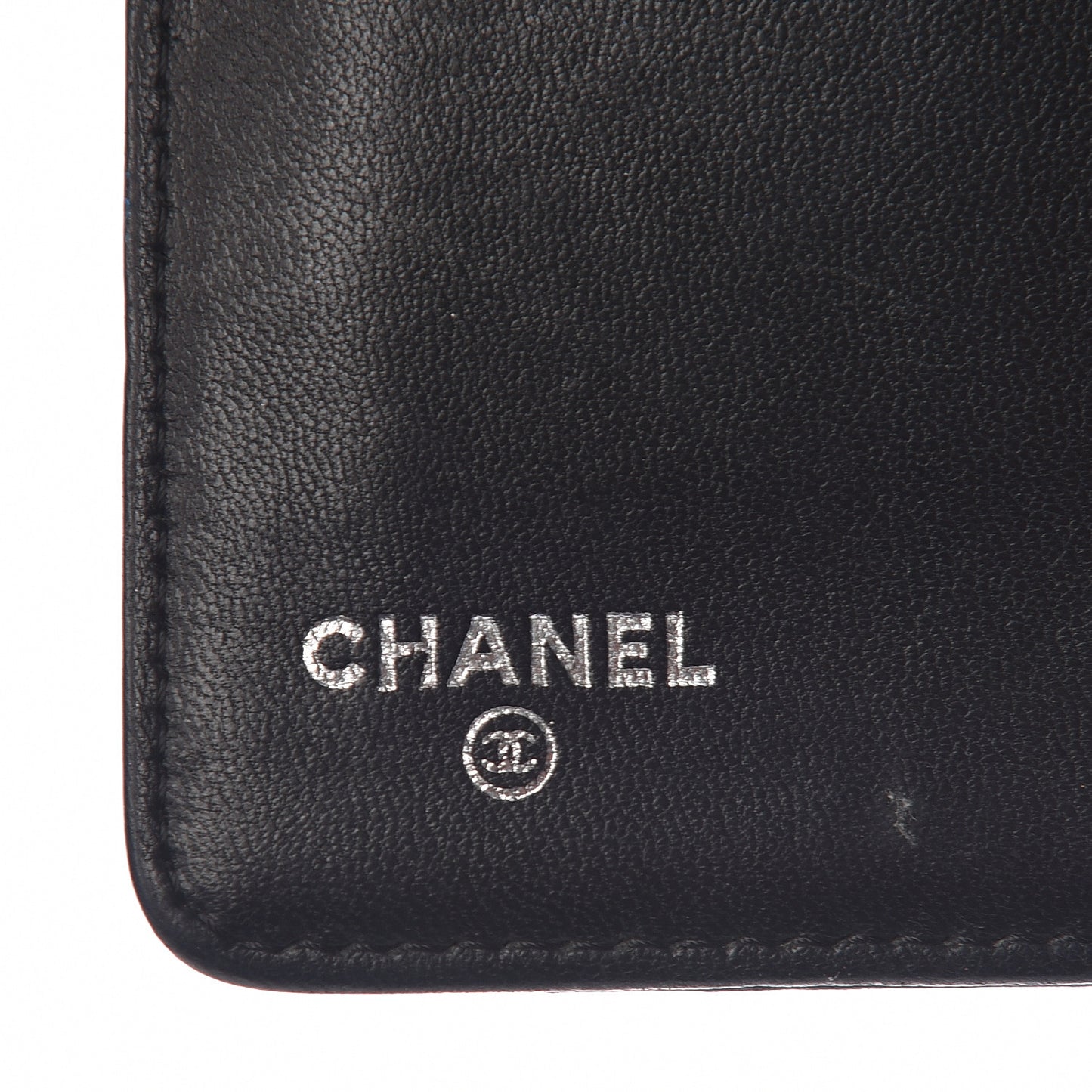 Lambskin Quilted Boy Yen Wallet Black