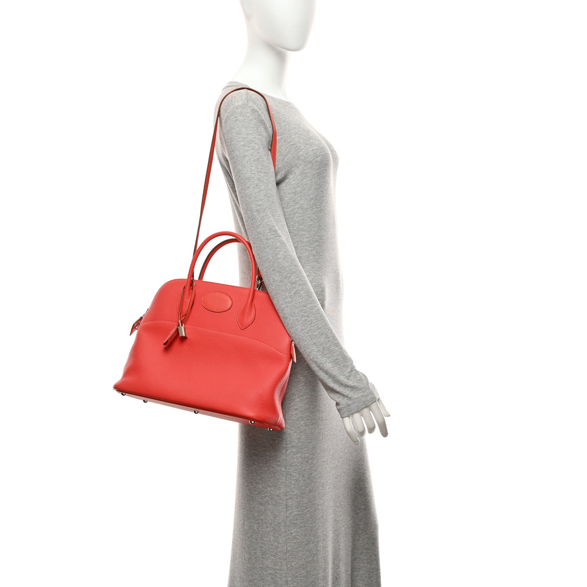 Hermes Taurillon Clemence Bolide 35 Rouge Pivoine 11 of 11