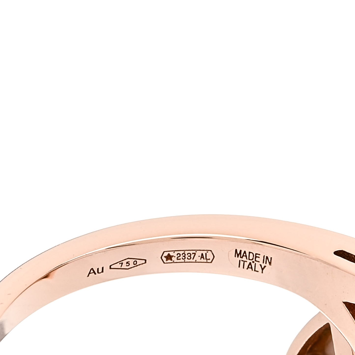 18K Rose Gold Diamond Mother of Pearl Divas' Dream Ring 49 5
