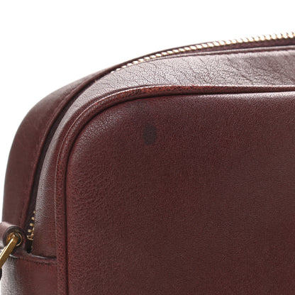Saint Laurent Lambskin Monogram Lou Camera Bag Burgundy 7 of 14