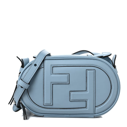 Fendi Vitello Grace Matte O'Lock Mini Camera Case Azzurro Baby 1 of 10