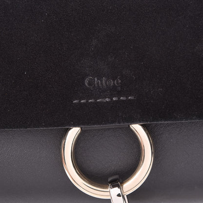 Chloe Suede Calfskin Mini Faye Shoulder Bag Black 8 of 10
