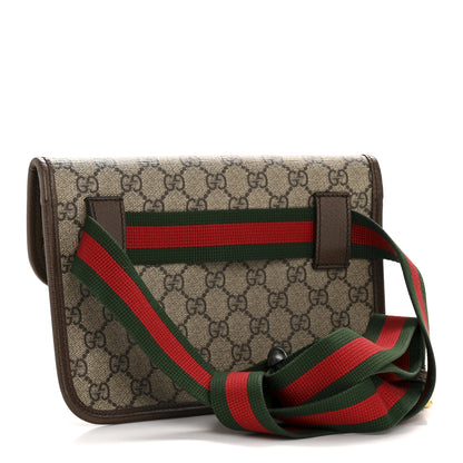 Gucci GG Supreme Monogram Neo Vintage Web Belt Bag Brown 3 of 12