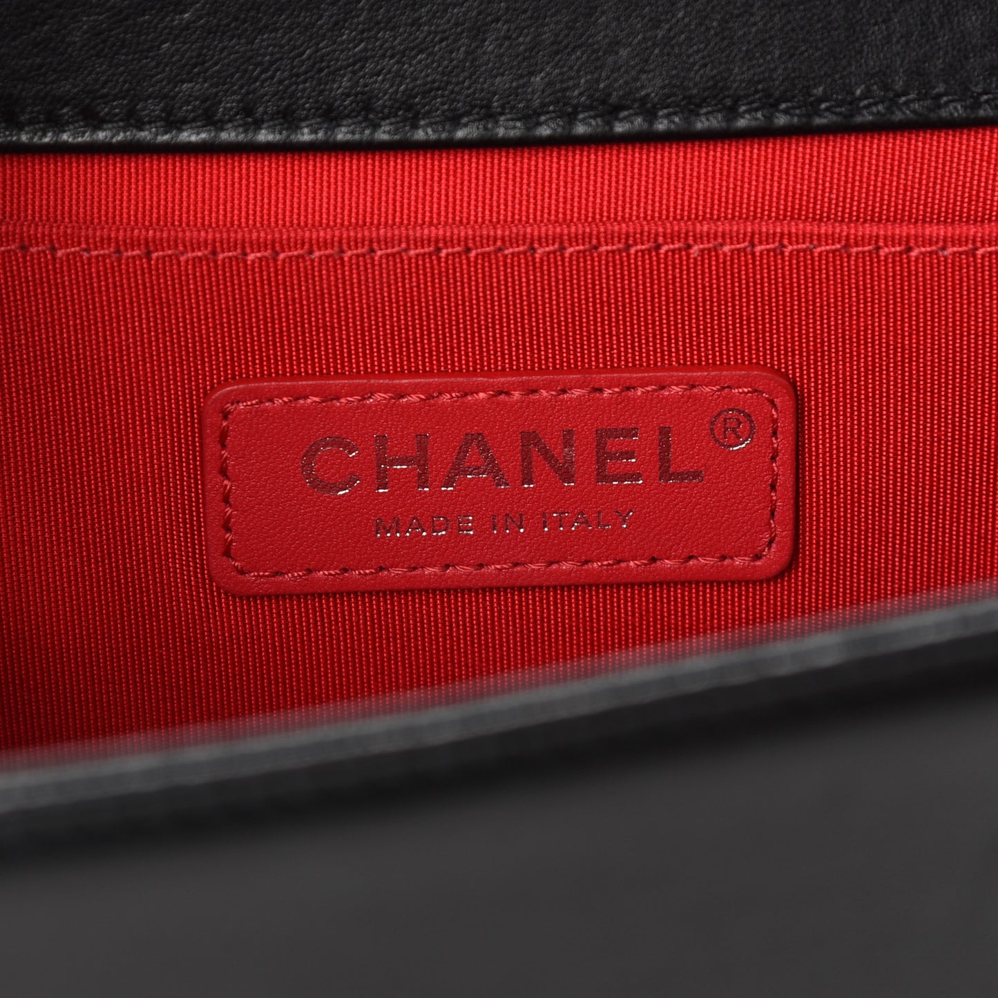 Lambskin Tweed Logo Embroidered Medium Boy Flap White Red Black