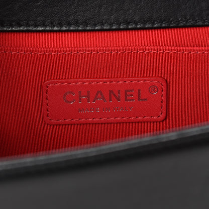 Chanel Lambskin Tweed Logo Embroidered Medium Boy Flap White Red Black 6 of 10