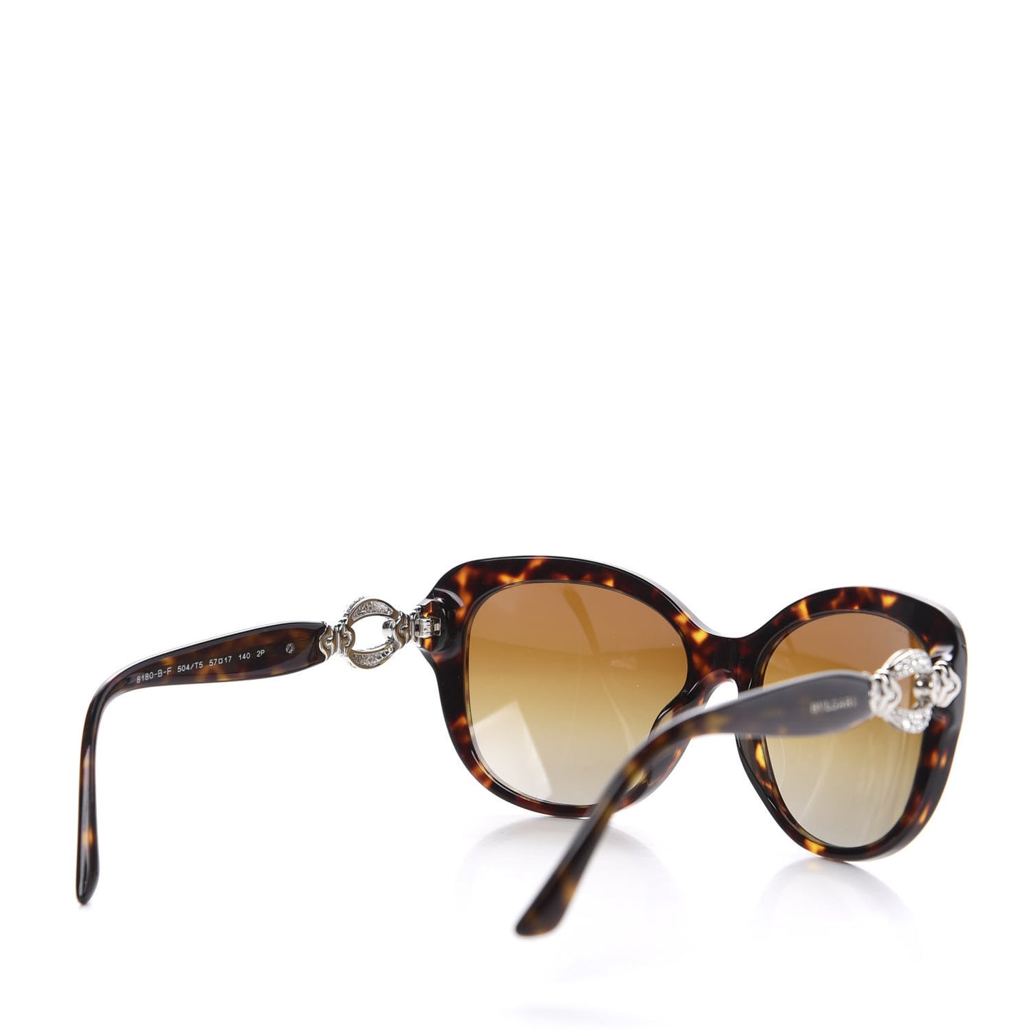 Cystal Oversized 8180-B-F Sunglasses Tortoise