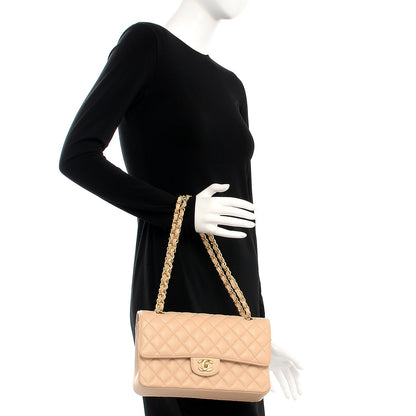 Chanel Caviar Quilted Medium Double Flap Beige Clair 2 of 7
