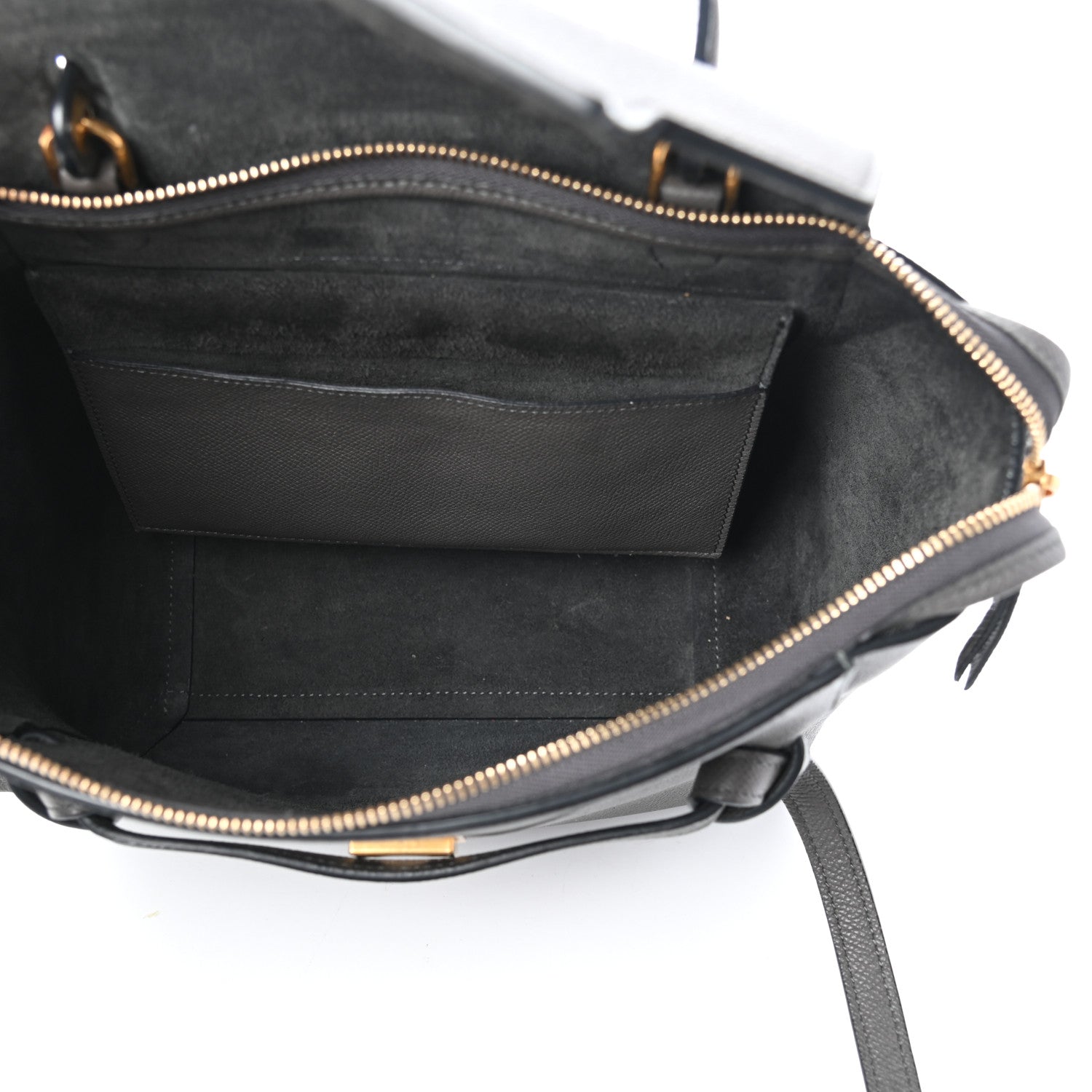 Celine Grained Calfskin Micro Belt Bag Grey 5 of 9
