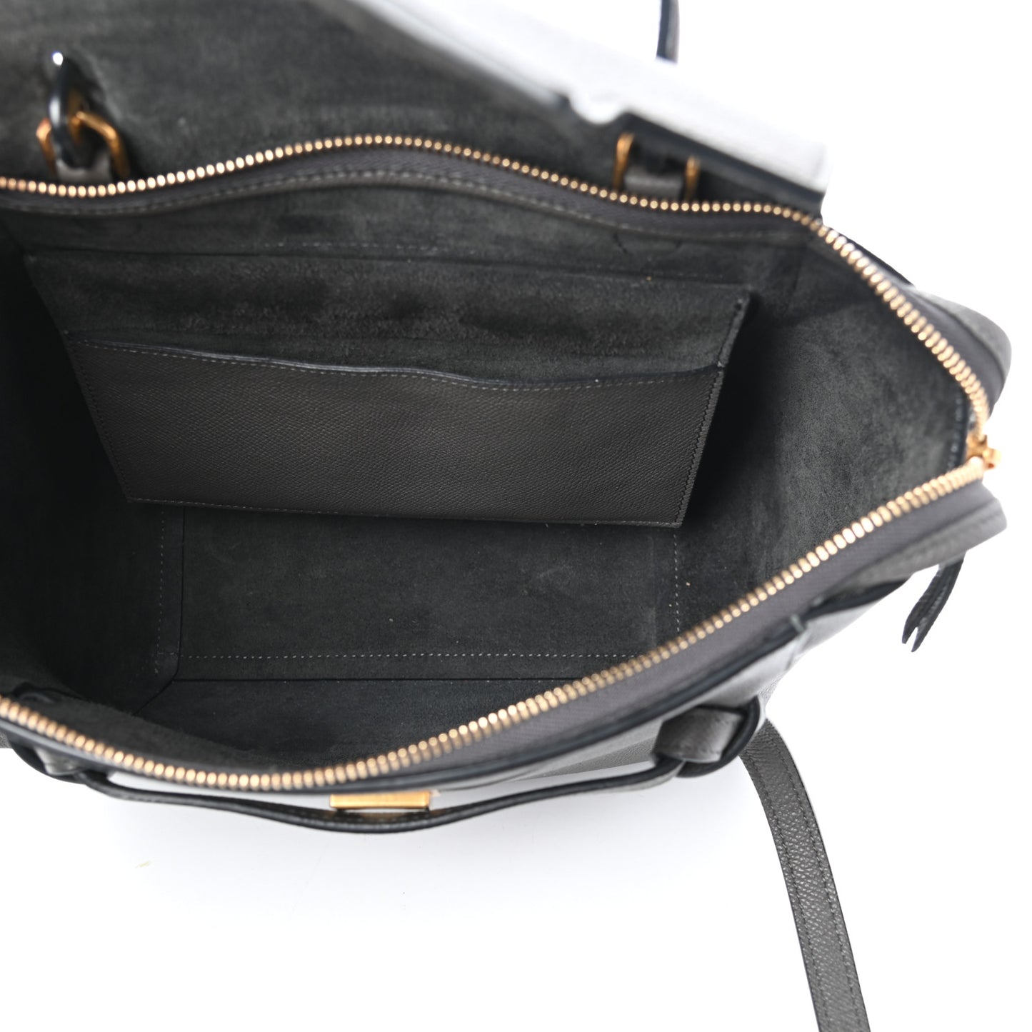 Grained Calfskin Micro Belt Bag Grey